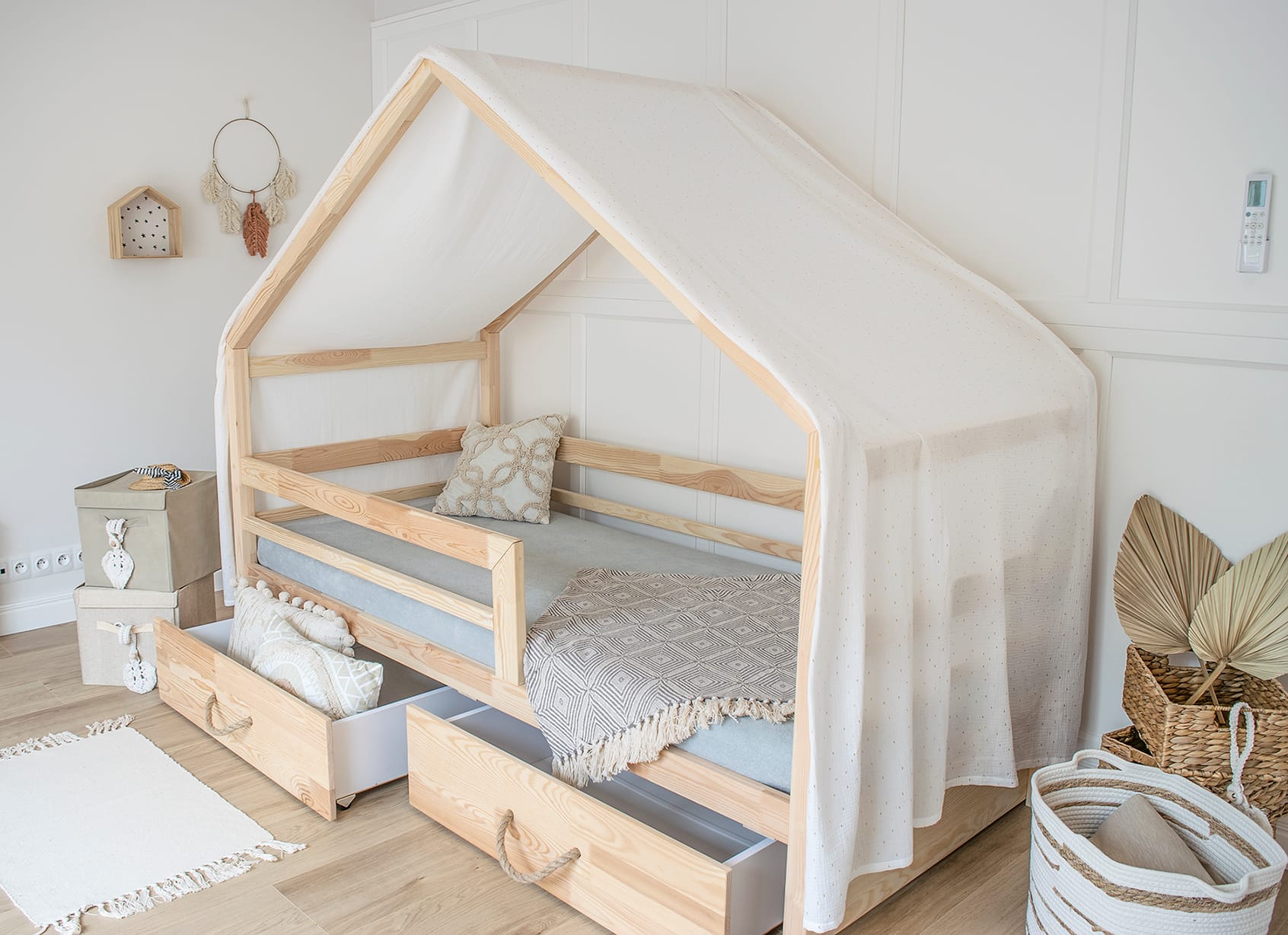 Baldachin für Hausbett – Musselin