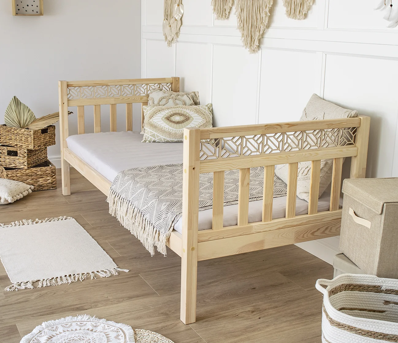 Boho-Bett Sanna II ohne Schublade