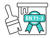 Certified water-based paints EN 71-3:2019