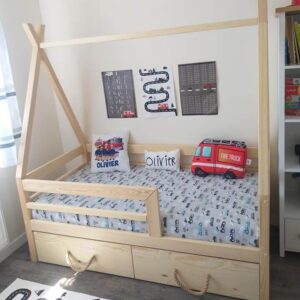 Hausbett Tipi mit Schublade