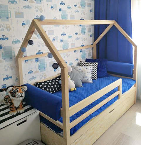 Hausbett Abi mit Schublade