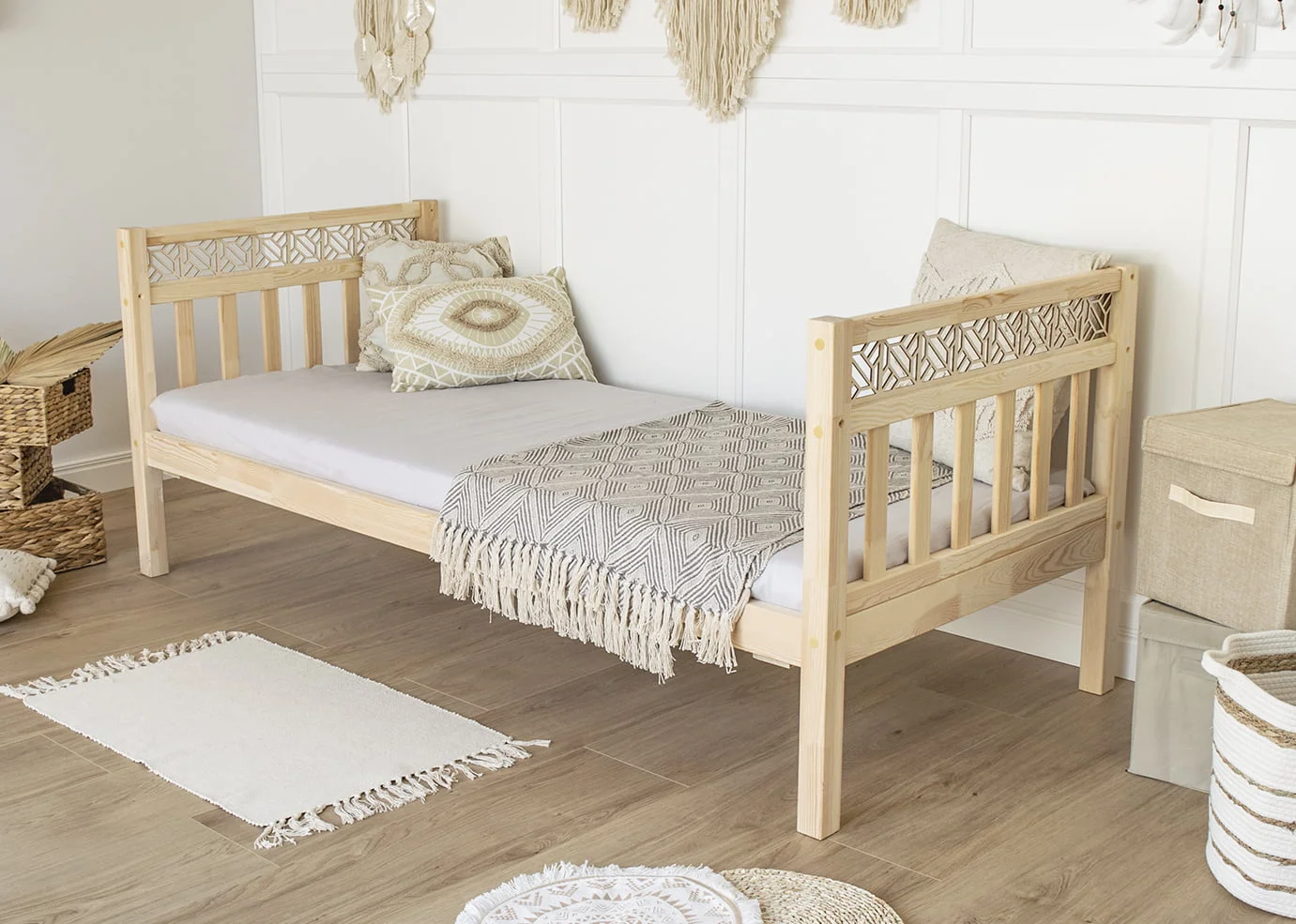 Boho-Bett Sanna II ohne Schublade