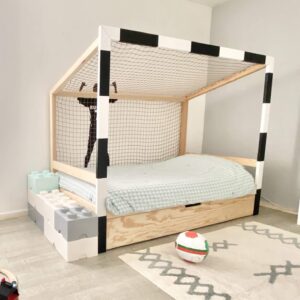 Fußballbett mit Schublade