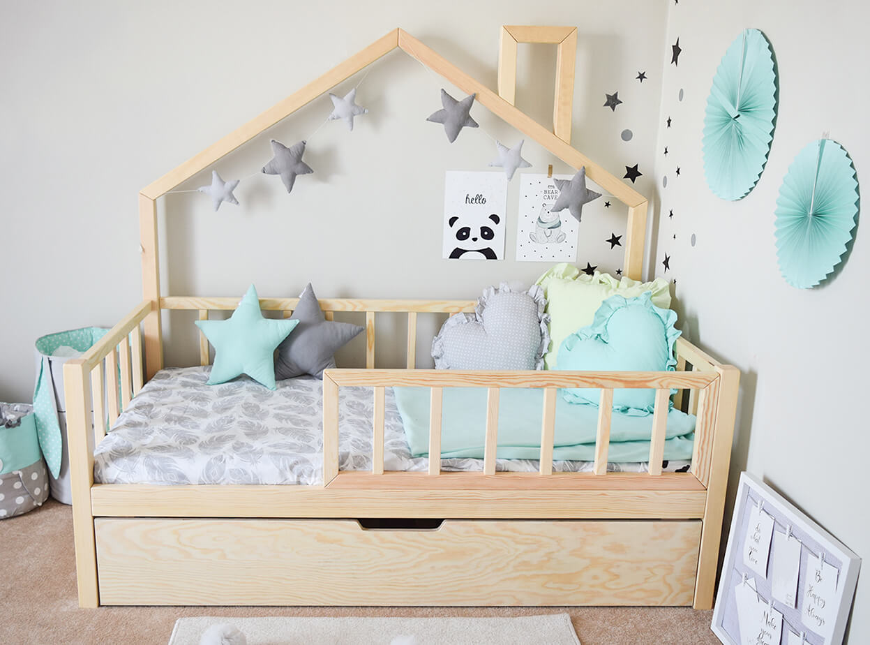 Hausbett Linea mit Schublade