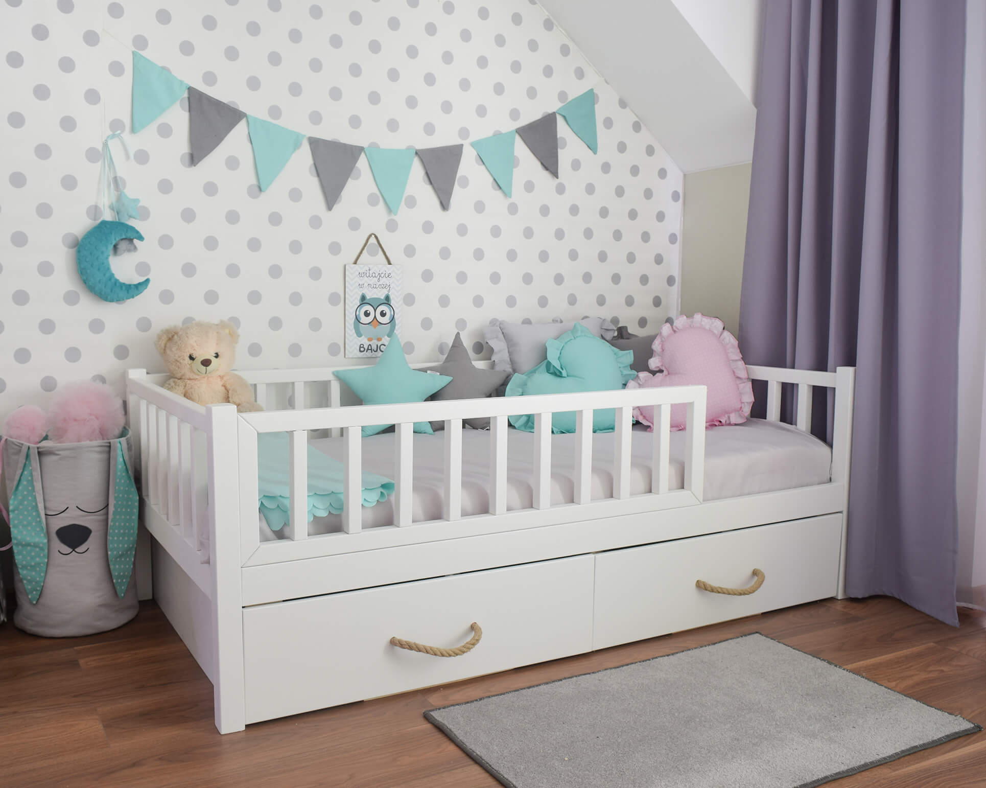 Bett Alva mit Schublade