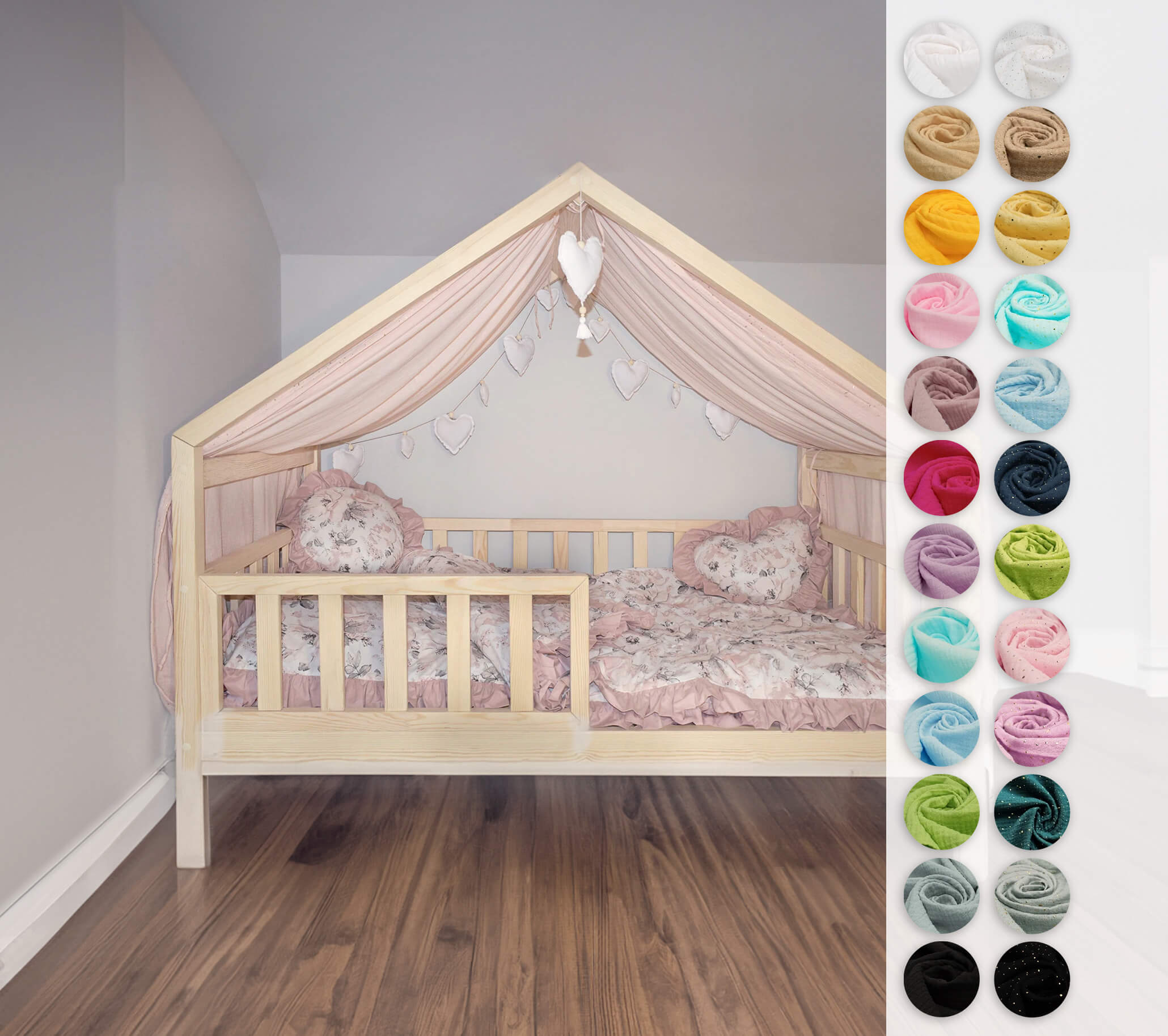 Baldachin für Hausbett – Musselin