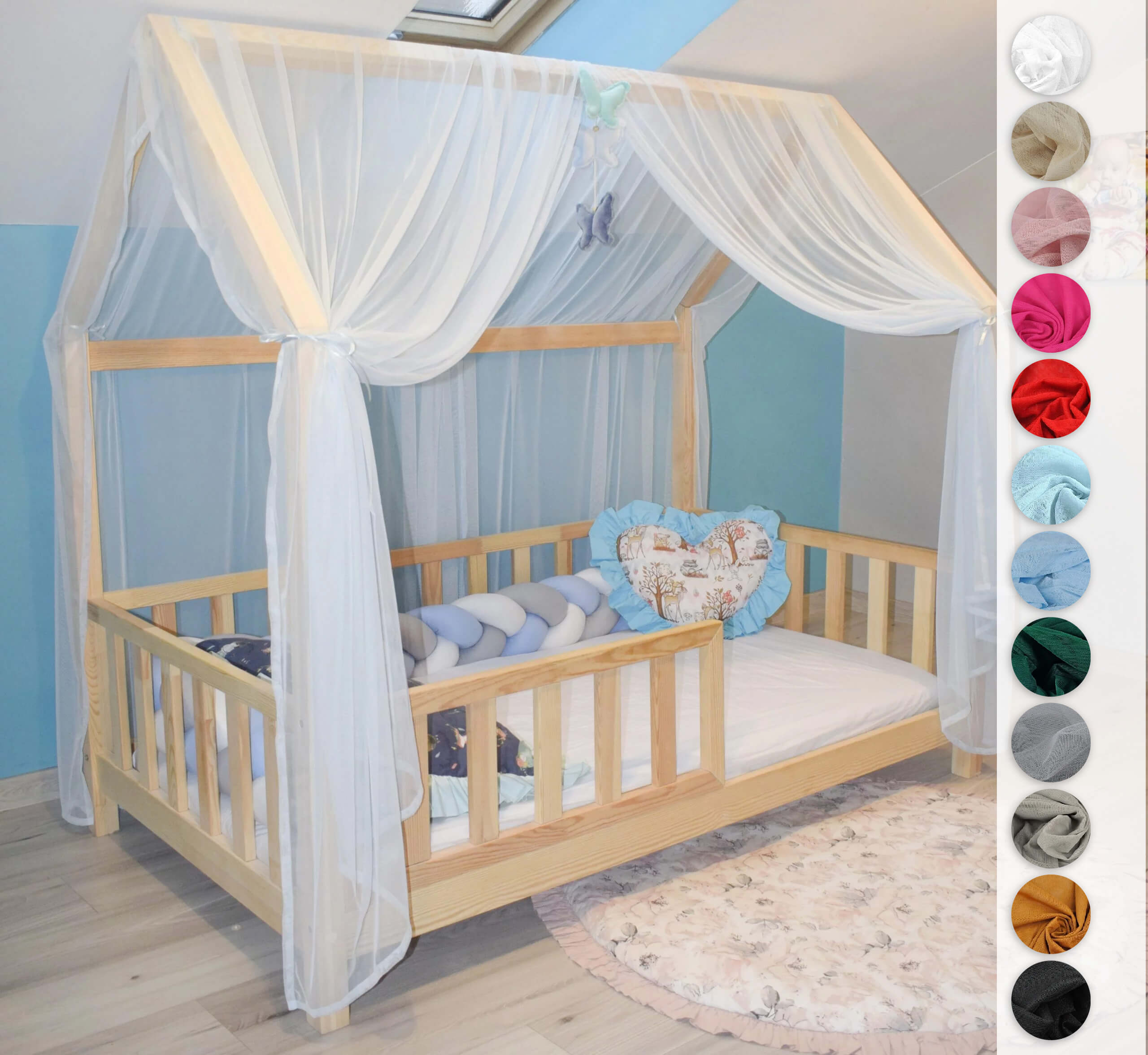 Baldachin für Hausbett – Tüll