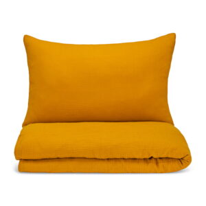 Musselin-Bettwäsche für Kinder - Senfgelb