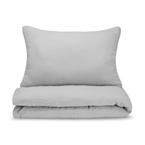 Musselin-Bettwäsche für Kinder - Hellgrau